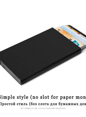 ID Credit Bank Card Holder Wallet Luxury Brand Men Anti Rfid