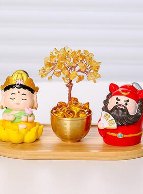守护神发财树办公室高级装饰摆件