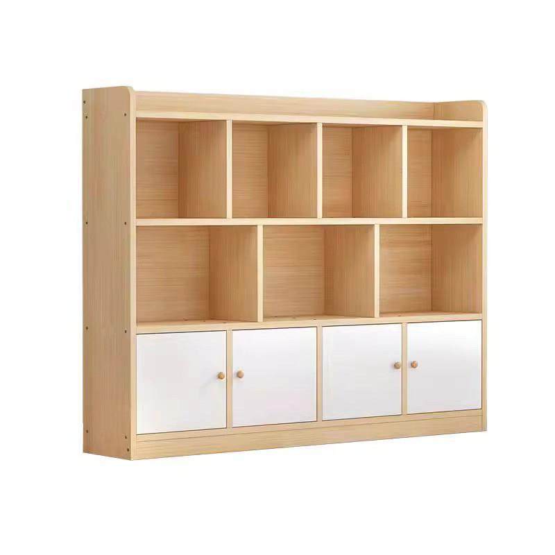 实木书架落地置物架学生教室储物书柜飘窗矮柜家用儿童收纳格子柜,淘宝优惠券,粉丝福利购,淘宝优惠卷