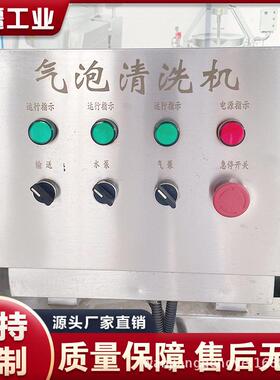 蔬菜水果气泡清洗机 西红柿白菜喷淋洗菜机 商用净菜加工流水线