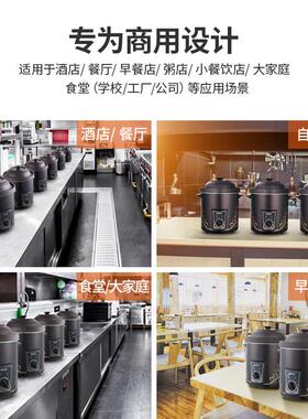 格姆仕电炖锅紫砂锅煲汤煮粥锅电砂锅商用10L大容量免看管慢炖锅