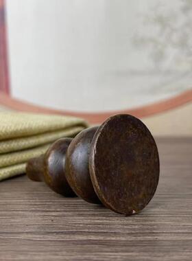 新款直销仿古做旧合金铜香薰香插香座葫芦香托香盘家用檀香线香底