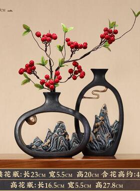 正品新设中式博架酒柜装品客厅茶几饰家居摆茶室古桌面国风高档摆