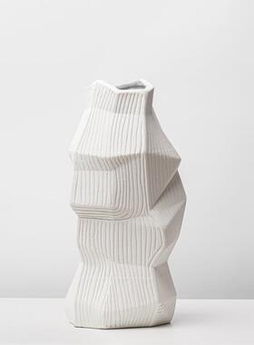 简约现代创几LSZ0504何不则多孔树脂花意花器摆件瓶软装客厅茶几