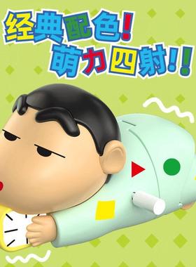 蜡笔小新动感新生活系列潮玩公仔可爬行发条玩具手办桌面摆件X1