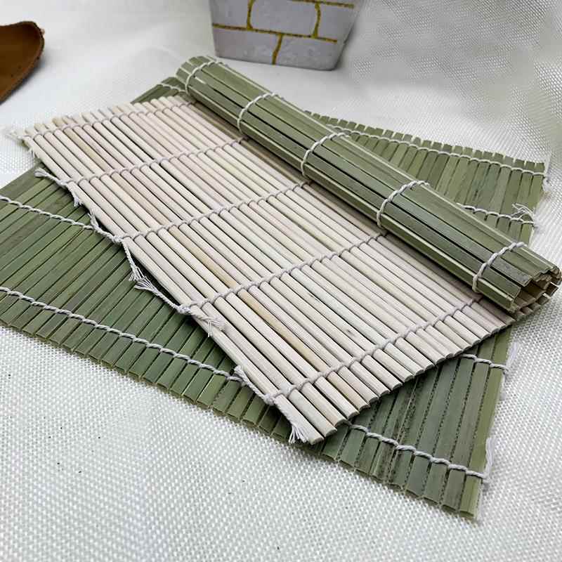 青皮寿司帘24cm做寿司工具竹帘紫菜包饭竹帘寿司卷帘寿司海苔帘子 - 图2