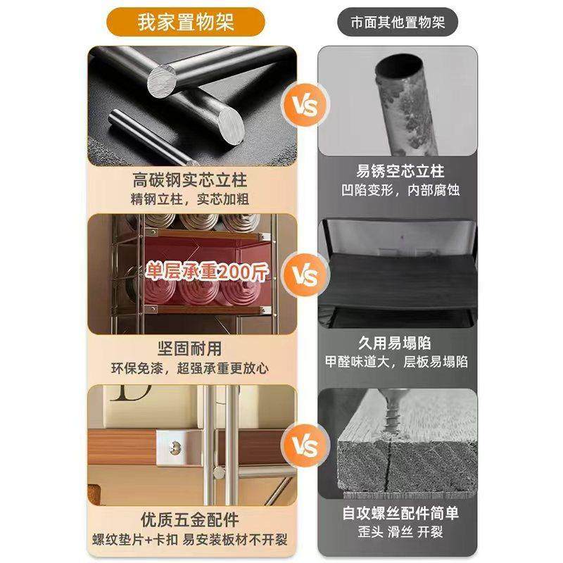 置物架落地多层收纳架日式储物架书架客厅厨房阳台组合展示柜货架,淘宝优惠券,粉丝福利购,淘宝优惠卷