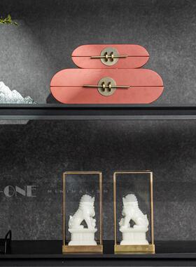 匠十MKJ中式博古三架茶装室书房高级感壁龛饰品新摆设中古样板间