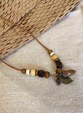 手作 新中式民族风手工编织手链女异域国风小众设计感抽拉手绳潮