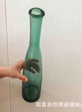 现代简约马醉木装饰玻璃花瓶鲜花水培落地大花瓶插花摆件