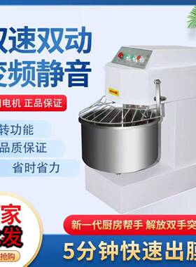 h20H30双动双速立式和面机商用静音变频10/15/25公斤搅拌机膨化机