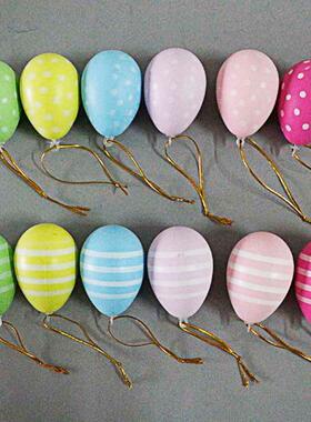 新的6厘米模拟蛋壳覆活节彩蛋袋组合12 24街摊位绘画手绘玩具