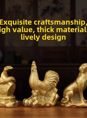 铜猪西北失踪角屋化解摆件吉祥物东北铜牛铜羊纯铜十二生肖铜狗角