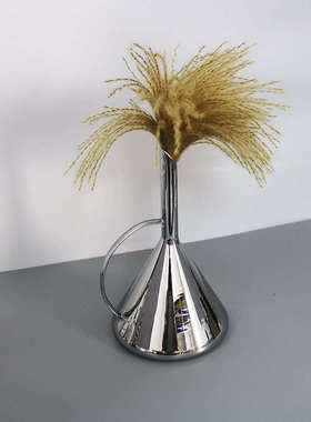 轻奢高档玻璃花瓶现代简约玄关样板间居家客厅电视柜民宿桌面水养