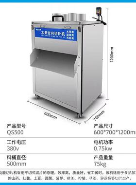 全自动立式水果切片机土豆苹果柠檬切片食材果蔬切片生产设备