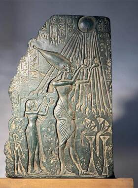 采购产品重新雕刻古埃及雕像，阿唐，阿哈的吞咽，历史浮雕艺术教