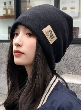 帽子女款2026新款堆堆帽秋冬季保暖护耳女包头防风月子帽冷帽显脸