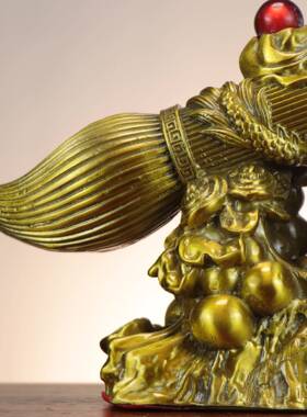 杨铜记 铜大笔发财 金榜题名 家具办公室摆 新款大笔发财