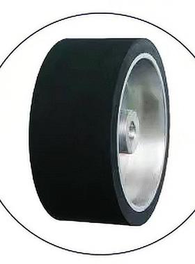 供应砂带机胶平面橡胶轮抛光机从动轮铝芯像胶轮纤维轮