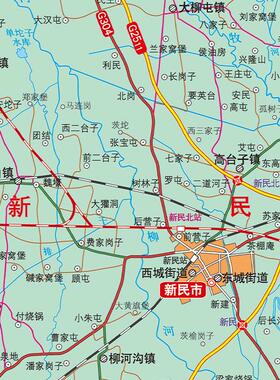 新款沈阳市地图办公室挂图高清超大尺寸城区图可定制可装裱电子版