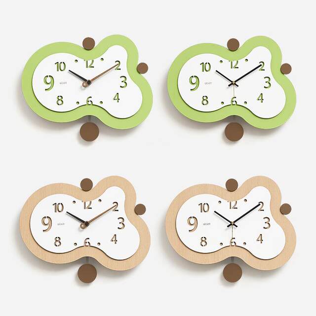 Wozoom house punch-free clock wall clock living room modern minimalist restaurant art fashion creative clock wall hanging
