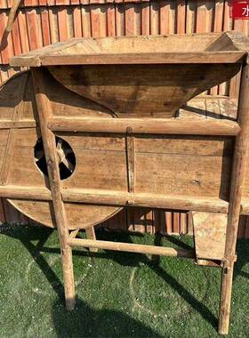 农耕农具文化老物件装饰摆饰民俗怀旧老旧木耙木犁农家院影视道具