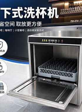 全自动商用台下洗杯机酒店餐饮清吧茶杯酒杯清洗设备工厂直供定制