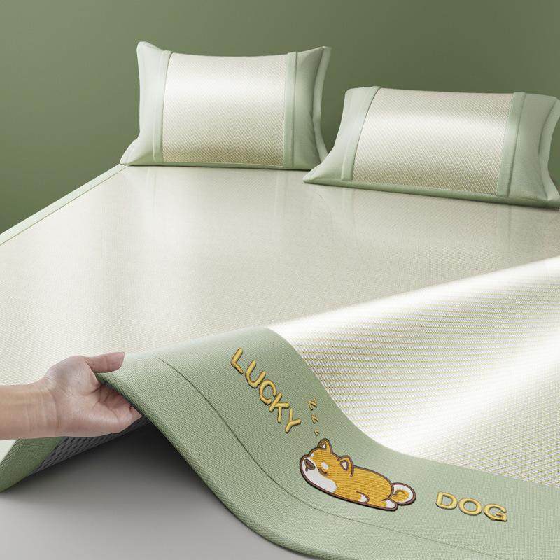 a类抗菌冰藤席三件套夏季家用双人凉席折叠软席学生宿舍单人席子,淘宝优惠券,粉丝福利购,淘宝优惠卷