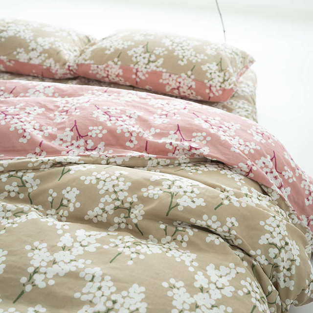 CASTLE GARDEN double layer yarn Xinjiang cotton bedding kit pillowcase/quilt cover/bed sheet/bed cover single-fit Nantian