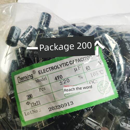 电解电容 47UF 10V 16V 25V 35V50V 63V 100V 160V 250V 400V450V - 图1