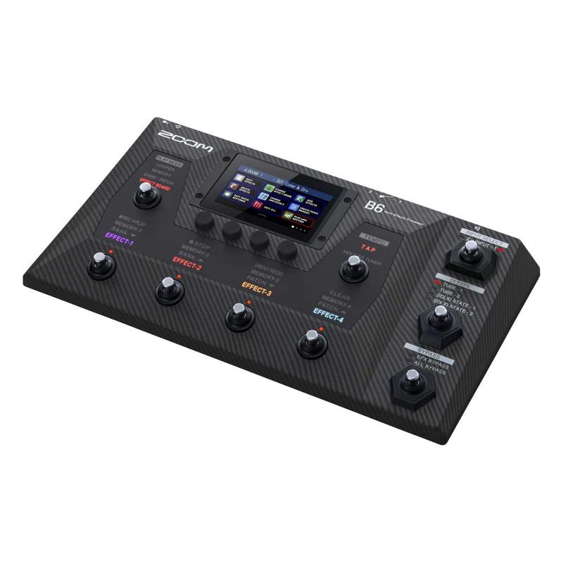 现货 ZOOM B6/B2 Four 触摸屏BASS贝斯综合效果器 支持IR下载音色 - 图1