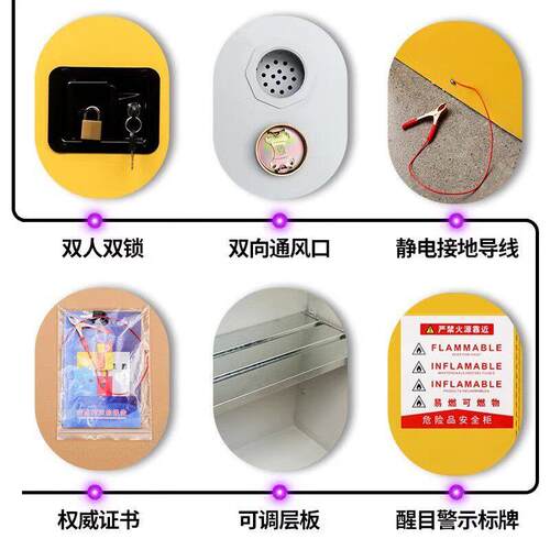 防爆柜化体学品柜实验室储易燃液防火化品存柜加仑柜危危险XD-FBG - 图0