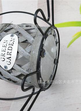 厂家直销情人节礼品花店插花用手提婚礼铁艺花篮创意铁艺花篮