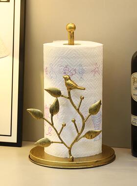 铁艺架厅式纸巾架立桌面抽纸底座餐厅客收纳架家居收纳纸巾卷4231