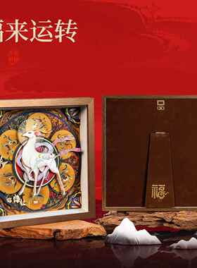 高档福鹿福禄创意桌面摆件非遗手工艺品招财礼长品新中式客装厅送