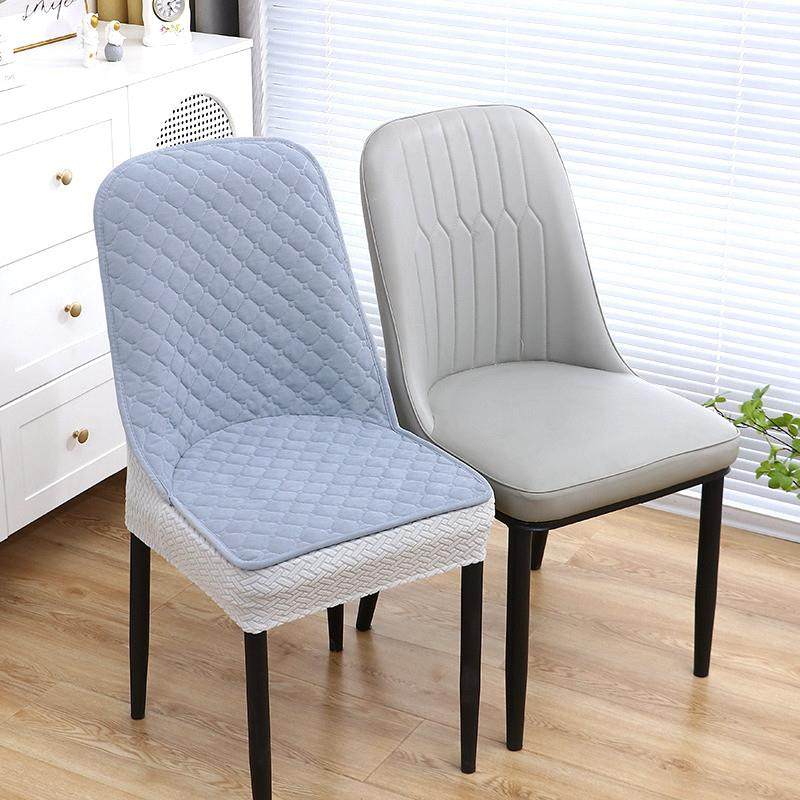 2026高级感轻奢夹棉加厚防滑底弧形椅子套罩坐垫靠背餐桌板凳皮座,淘宝优惠券,粉丝福利购,淘宝优惠卷
