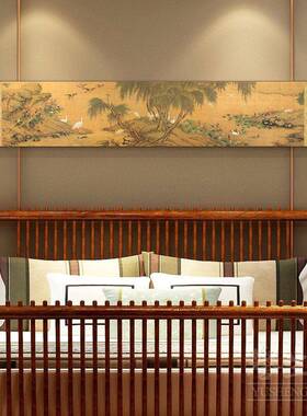 十大名画 画百鸟朝凤图中式丝绸卷轴挂画 画卧室客厅装饰画 画饭