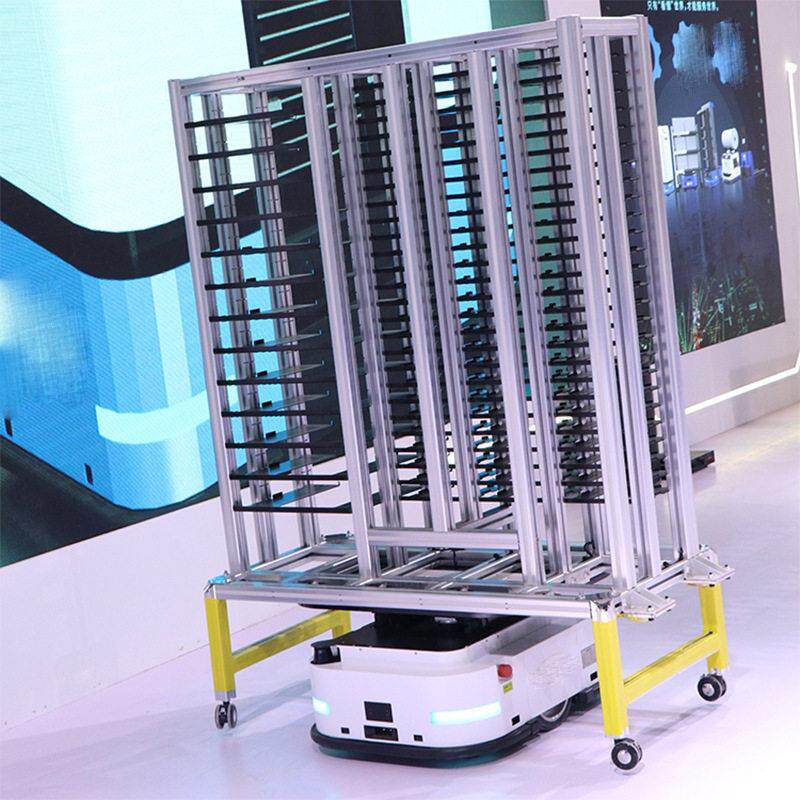 AGV intelligent handling trolley drives large-load flatbed logistics transport trolley heavy-duty conveying agv floor truck