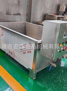 电加热鸡腿鸡背冻品解冻清洗机肉制品气泡解冻机自动翻筐解冻设备
