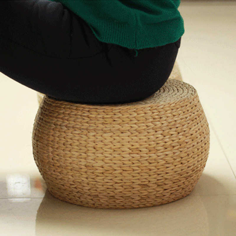 Tatami seat cushion Mingxuan straw futon Zen mat Tatami pure cotton bay window blanket non-slip mat