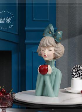 留象创意女孩客厅桌面电视柜装饰品玄关摆件家居饰品乔迁新居礼品