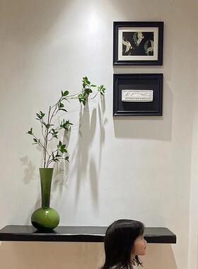 高级感中古风雏菊挂画 画花瓶隔板组合套装玄关装饰品艺术覆古法