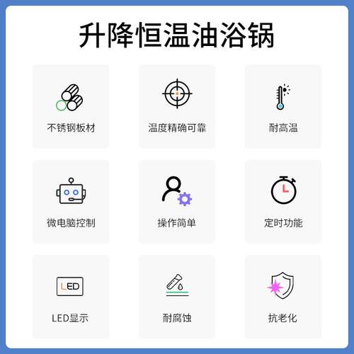 升降数显恒温油浴锅高温环境试验生物专业实验室设备常州丹瑞仪器 - 图1