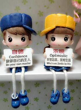 ins北欧创意吊脚娃娃可爱家居小摆件少女房间卧室布置装饰品摆设