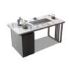 Balcony small tea table household modern living room tea set tea table complete set of slate tea table integrated small apartment tea table