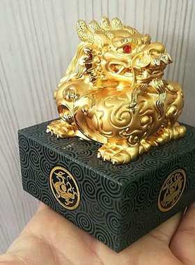 批发 和田玉商务会销礼品 和田青玉 龙头印章摆件 玉玺摆饰