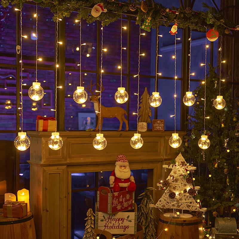 Led curtain star lights scene outdoor camping decoration arrangement small colored lights flashing lights string full of starry atmosphere lights