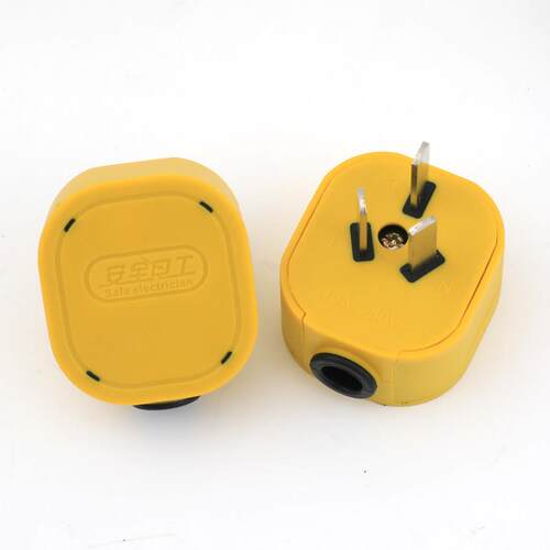 防摔三极电源插头工业级三脚铜片加厚10A4500W三扁接线16A插头 - 图2