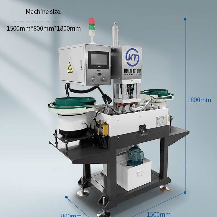 螺母攻丝机 震动盘全自动一出二M1.7铜件全自动数控攻丝机 - 图0
