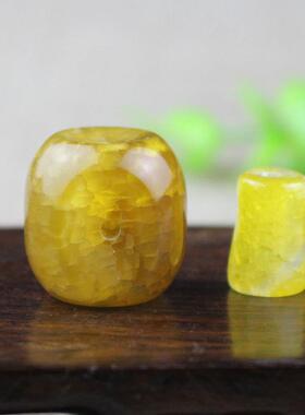 厂家龙纹石玛瑙三通佛塔佛头DIY手串佛珠108颗星月配件材料